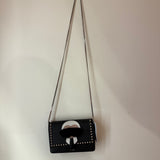 Fendi Karlito Calf Leather & Mink W/ Chain