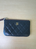 Japan Exclusive: Chanel Coco Mark Quilted Caviar Coin Purse