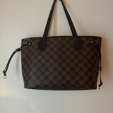 Louis Vuitton Brown Checkered Never-full Handbag