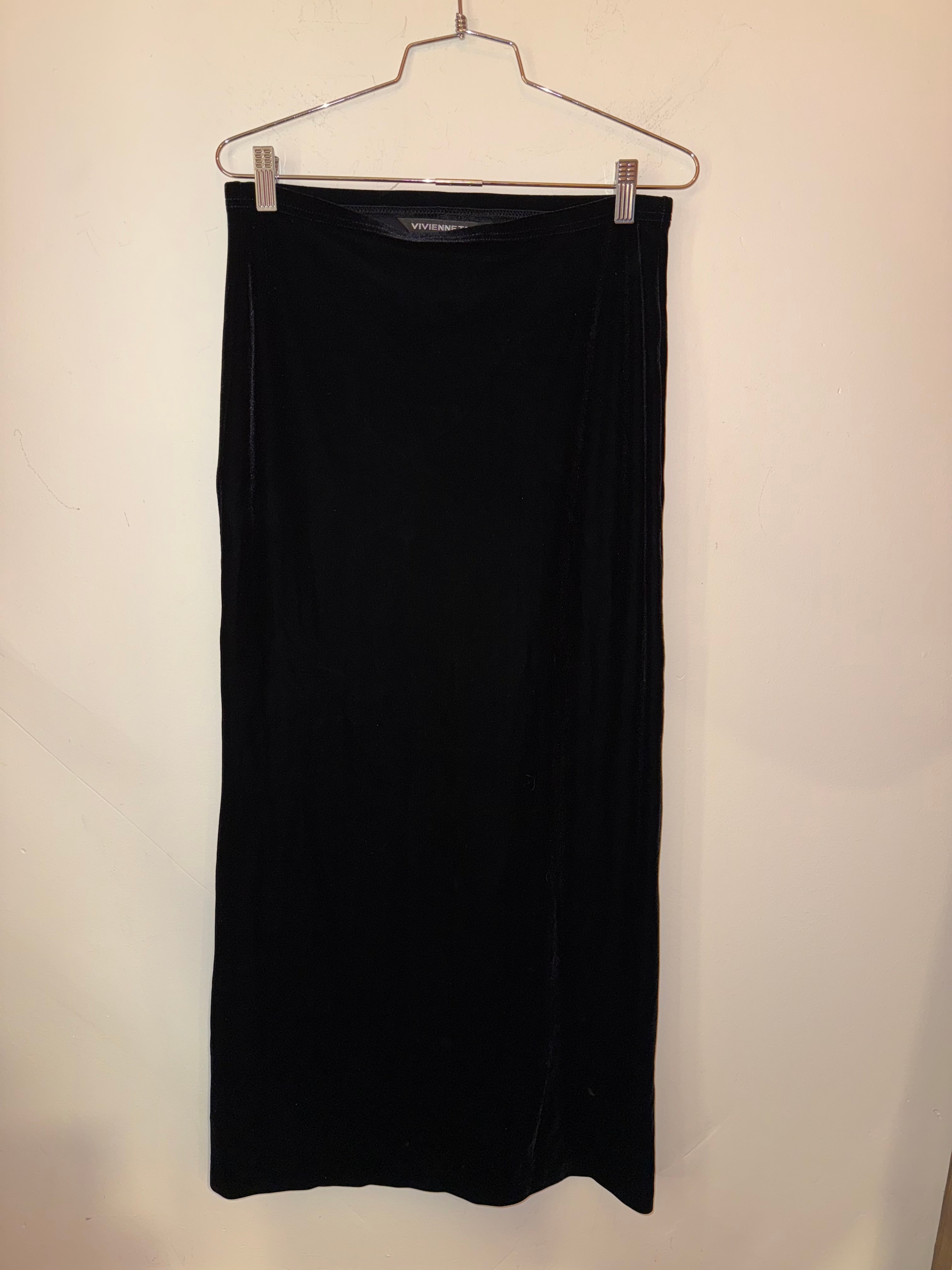 Vivienne Tam velvet black skirt