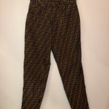 Fendi monogram brown jeans