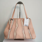 BOTTEGA VENETA Intrecciato Tote Bag Leather Pink×White