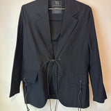 Yohji Yamamoto Leather Belted Jacket
