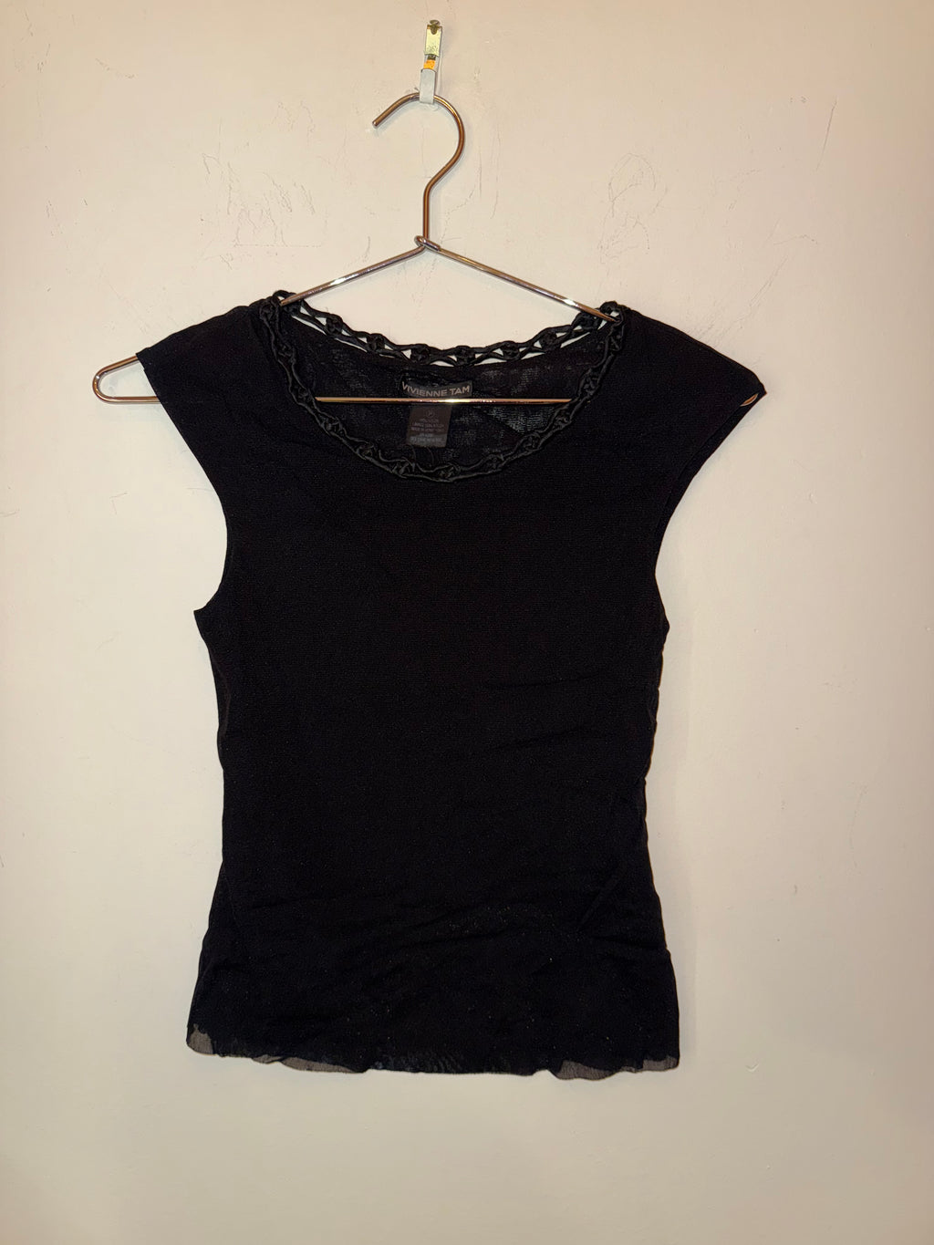 Vivienne Tam Nylon Black tank top