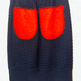 Chisato Embellished skirt with fur detail