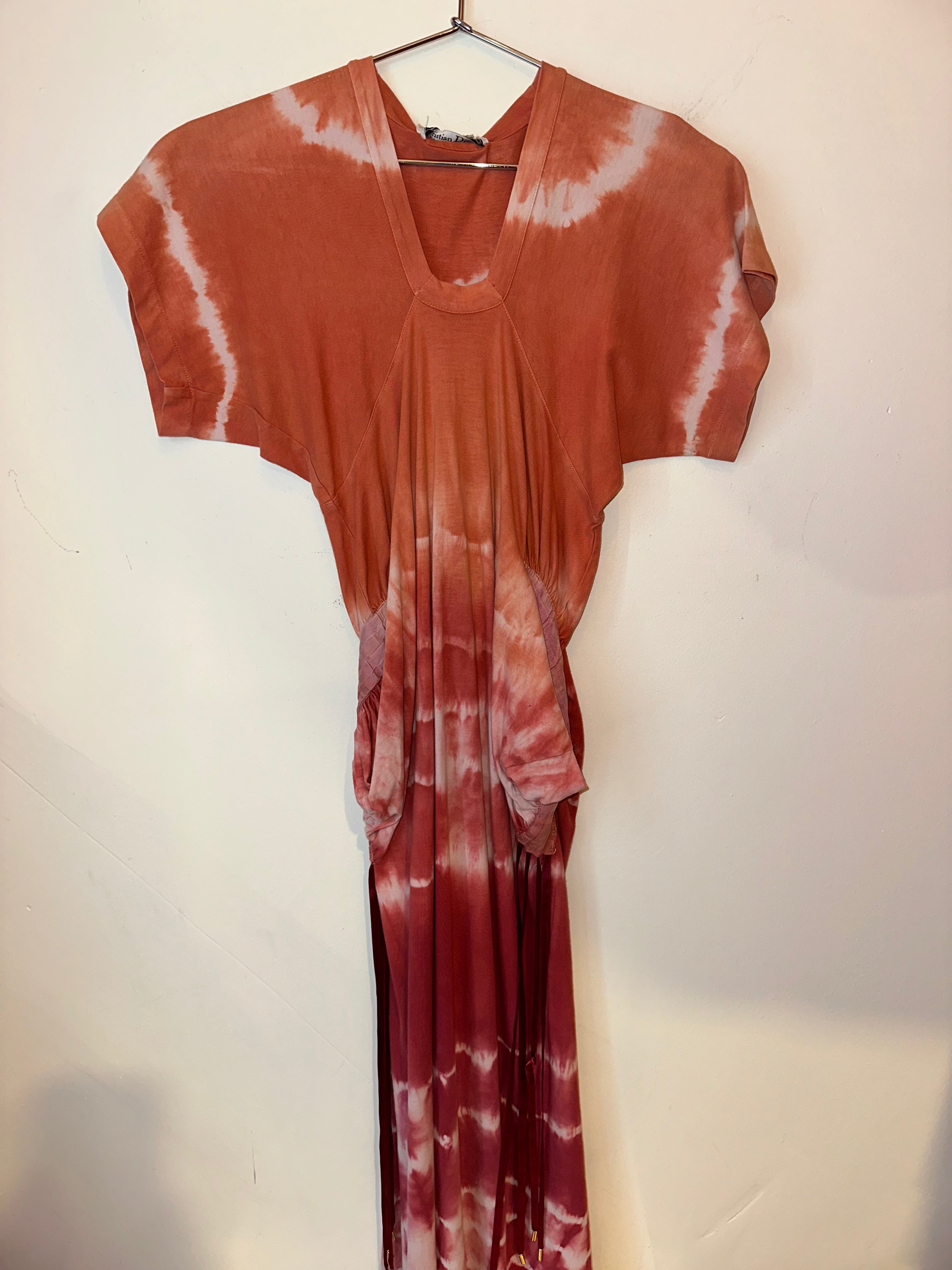 Vintage Christian Dior Tie Dye Dress