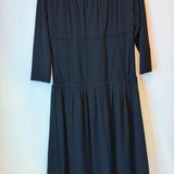 Louis Vuitton Knee-Length Long Sleeve MIDI Dress Black Size 40