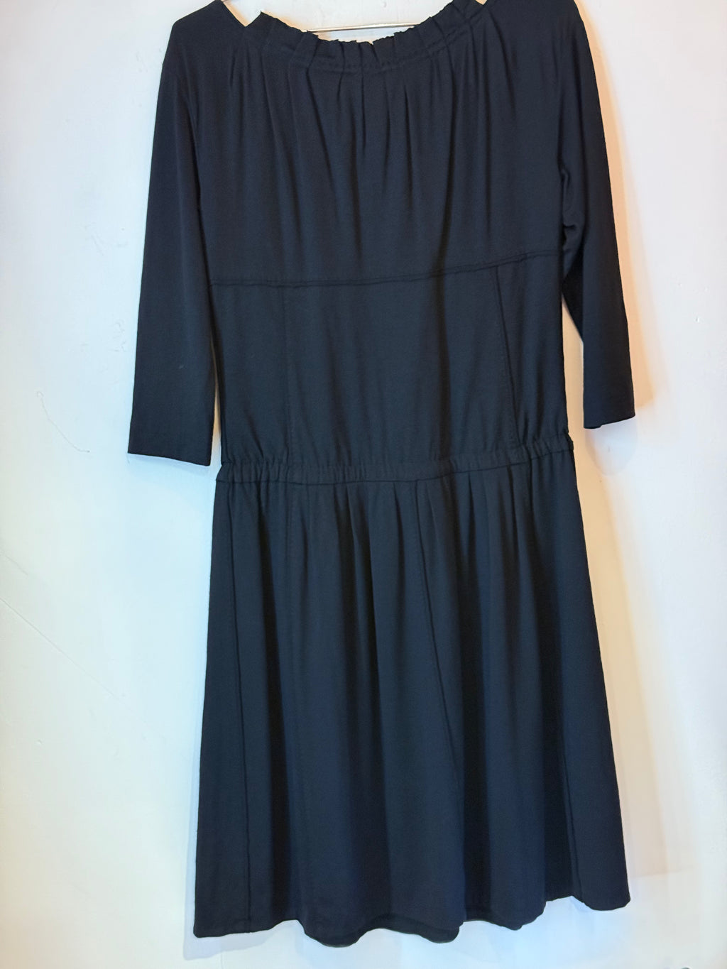 Louis Vuitton Knee-Length Long Sleeve MIDI Dress Black Size 40