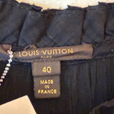 Louis Vuitton Knee-Length Long Sleeve MIDI Dress Black Size 40