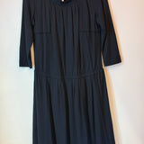 Louis Vuitton Knee-Length Long Sleeve MIDI Dress Black Size 40