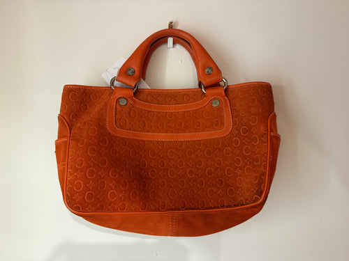 Celine Orange Monogram Handbag