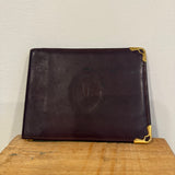 Cartier Maroon Rectangle Smaller Wallet