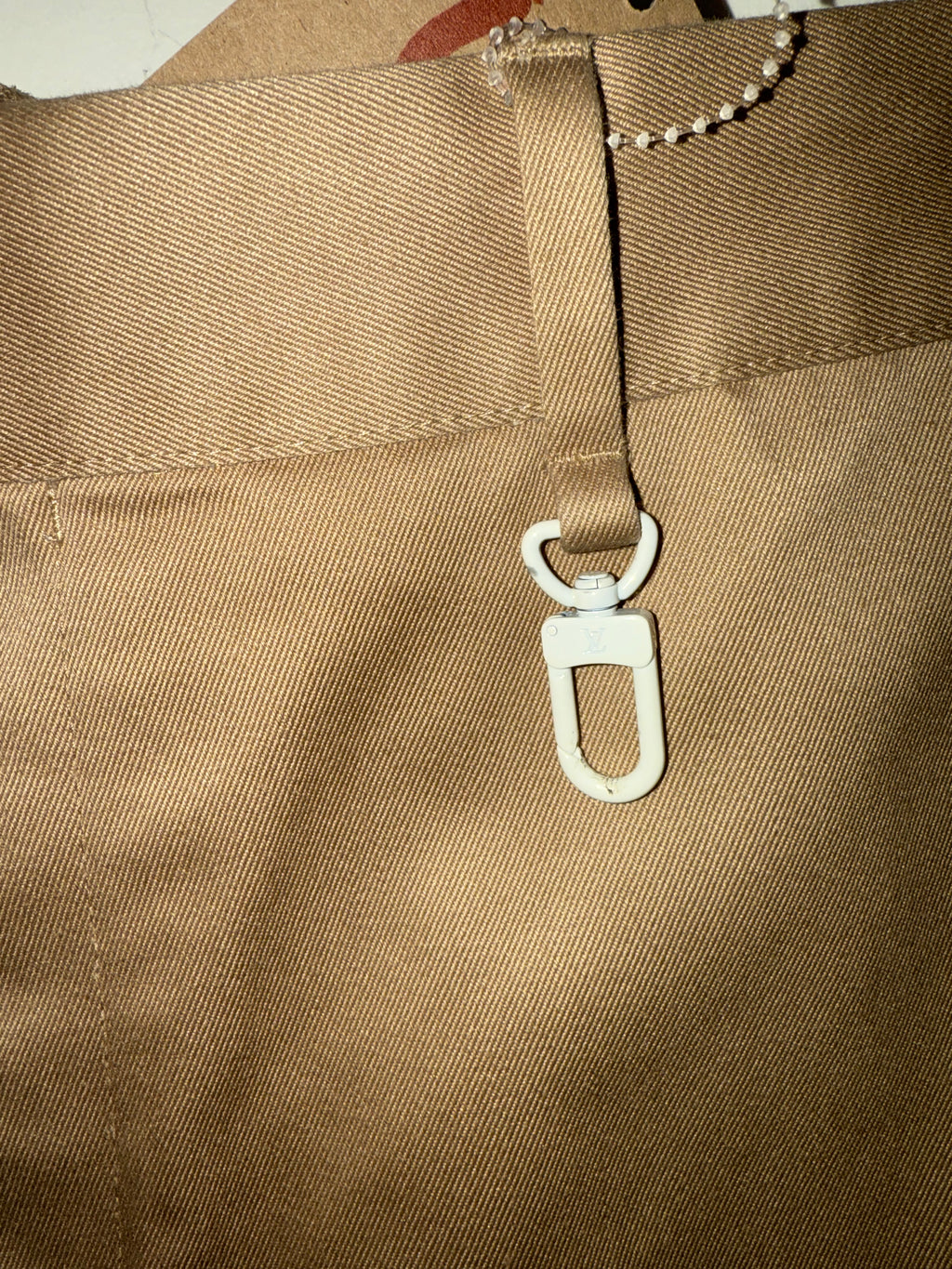 Louis Vuitton Beige Trousers with Keychain clasp&nbsp;