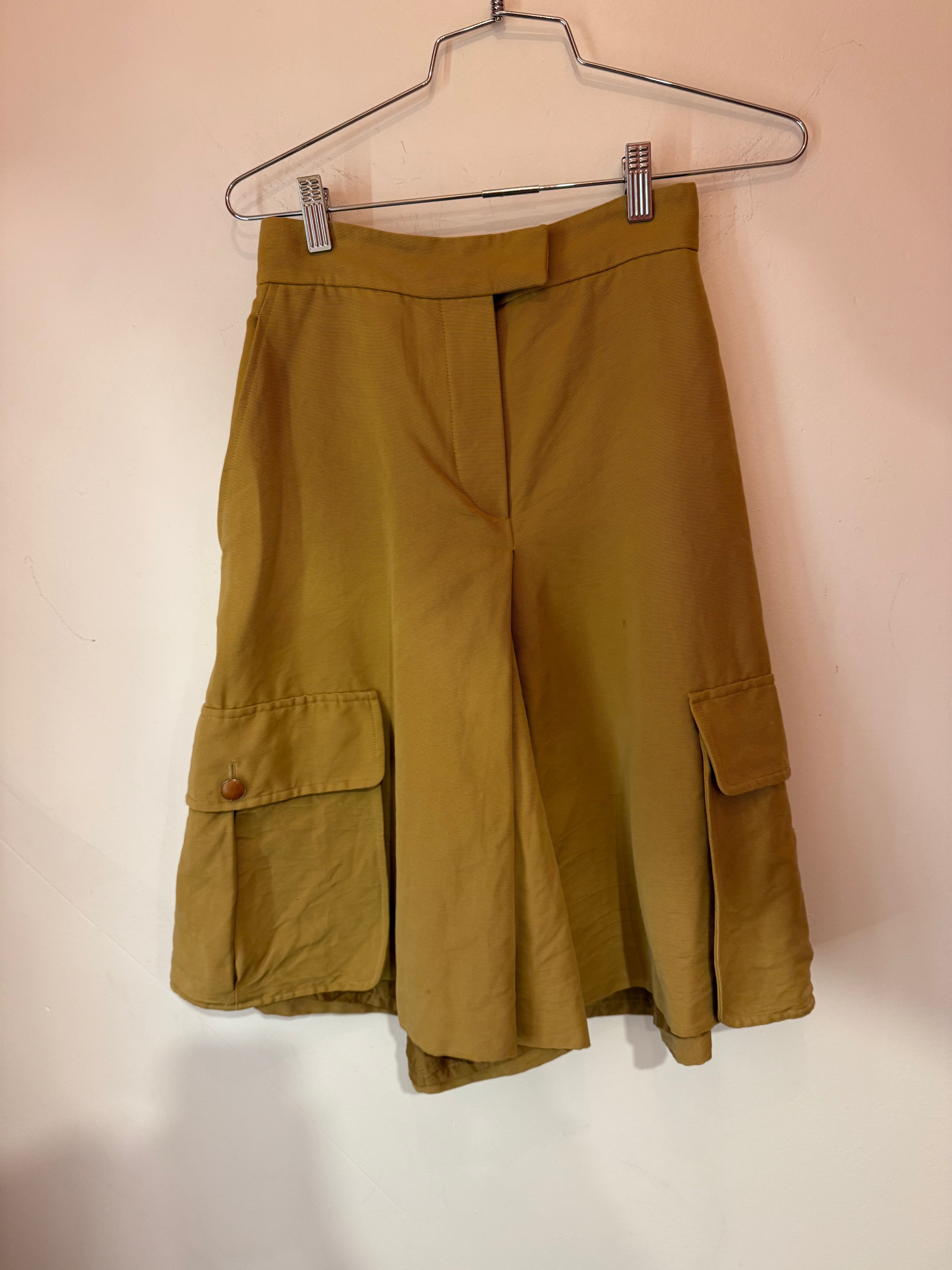 Vintage Hermès Silk Cargo shorts size 38