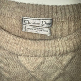 Christian Dior Cable Knit Crewneck Sweater
