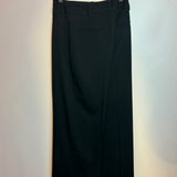 Hermes Pleated Wide Leg Pants Black
