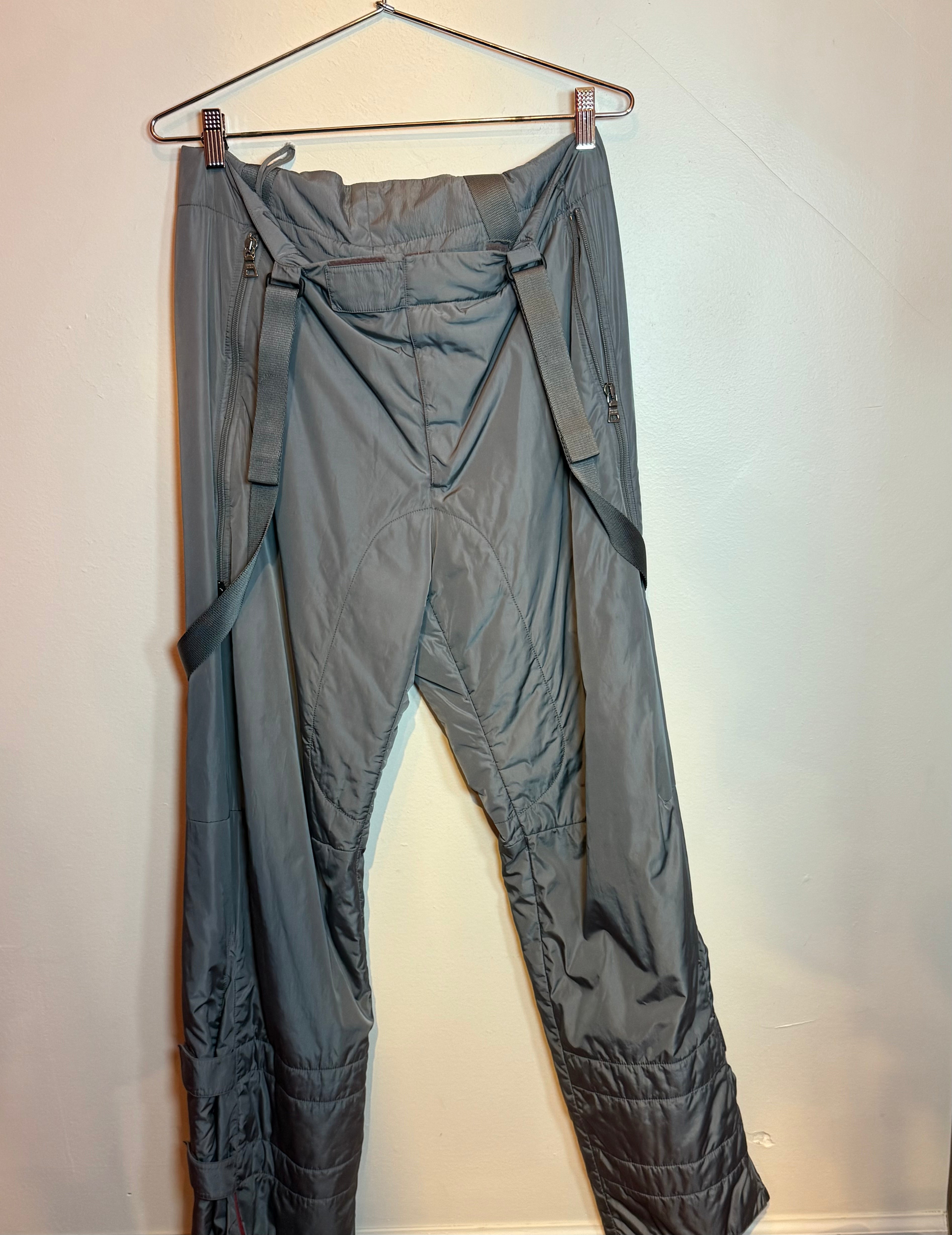 Prada Grey Snow Nylon Pants