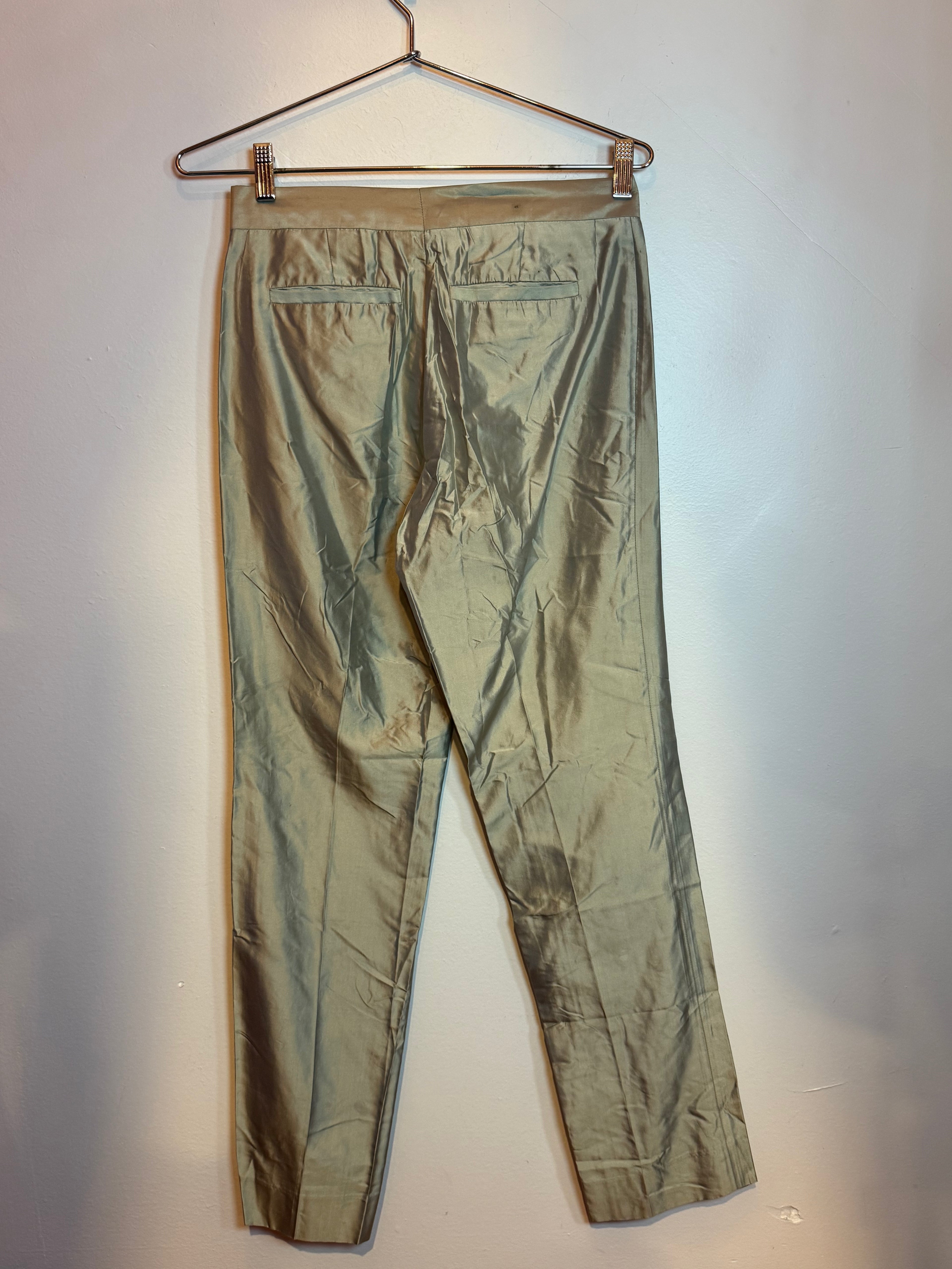 Gucci Olive Green Nylon Trousers Size 40