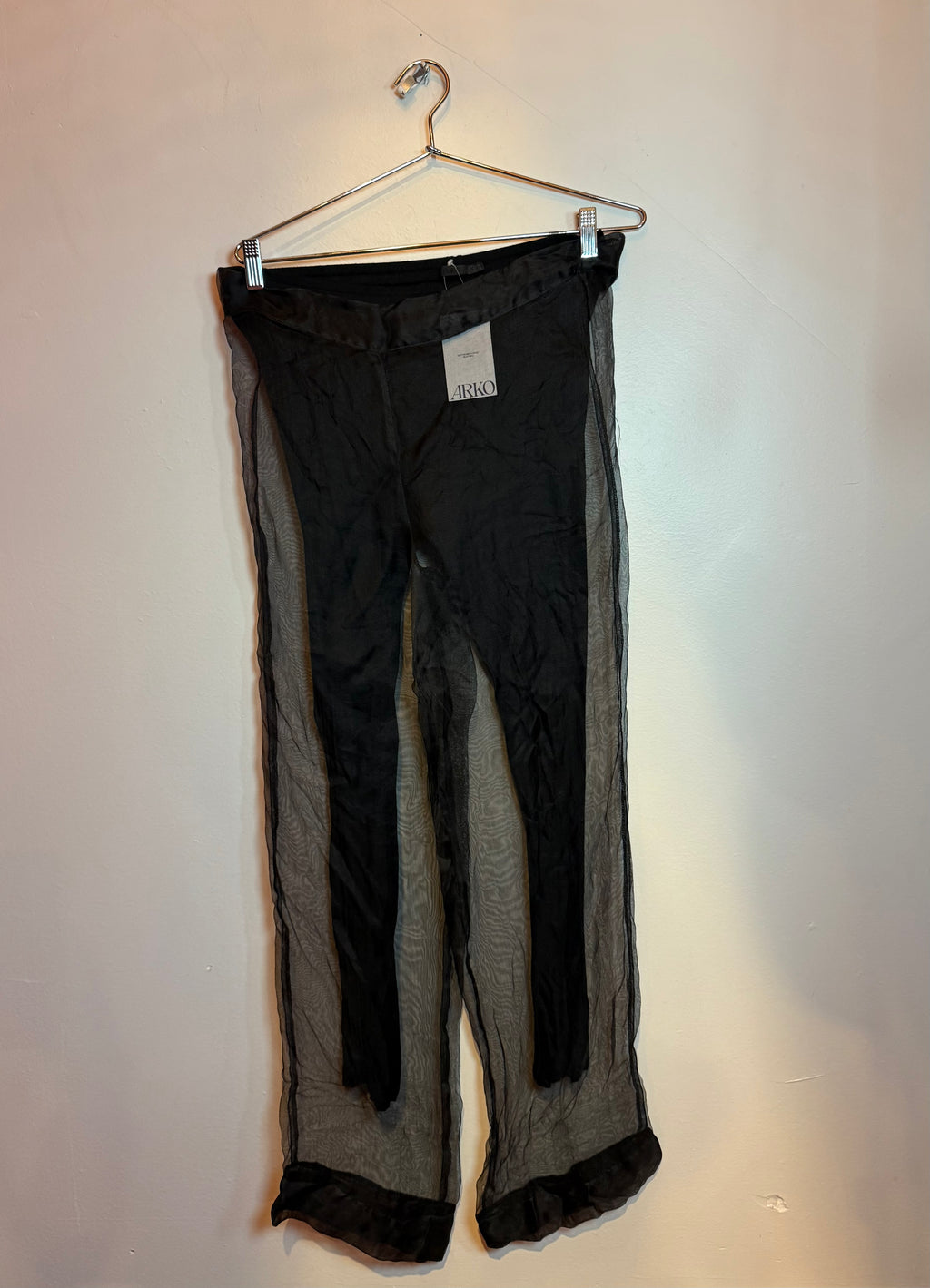 Vintage Helmut Lang Pants w/ Sheer Black