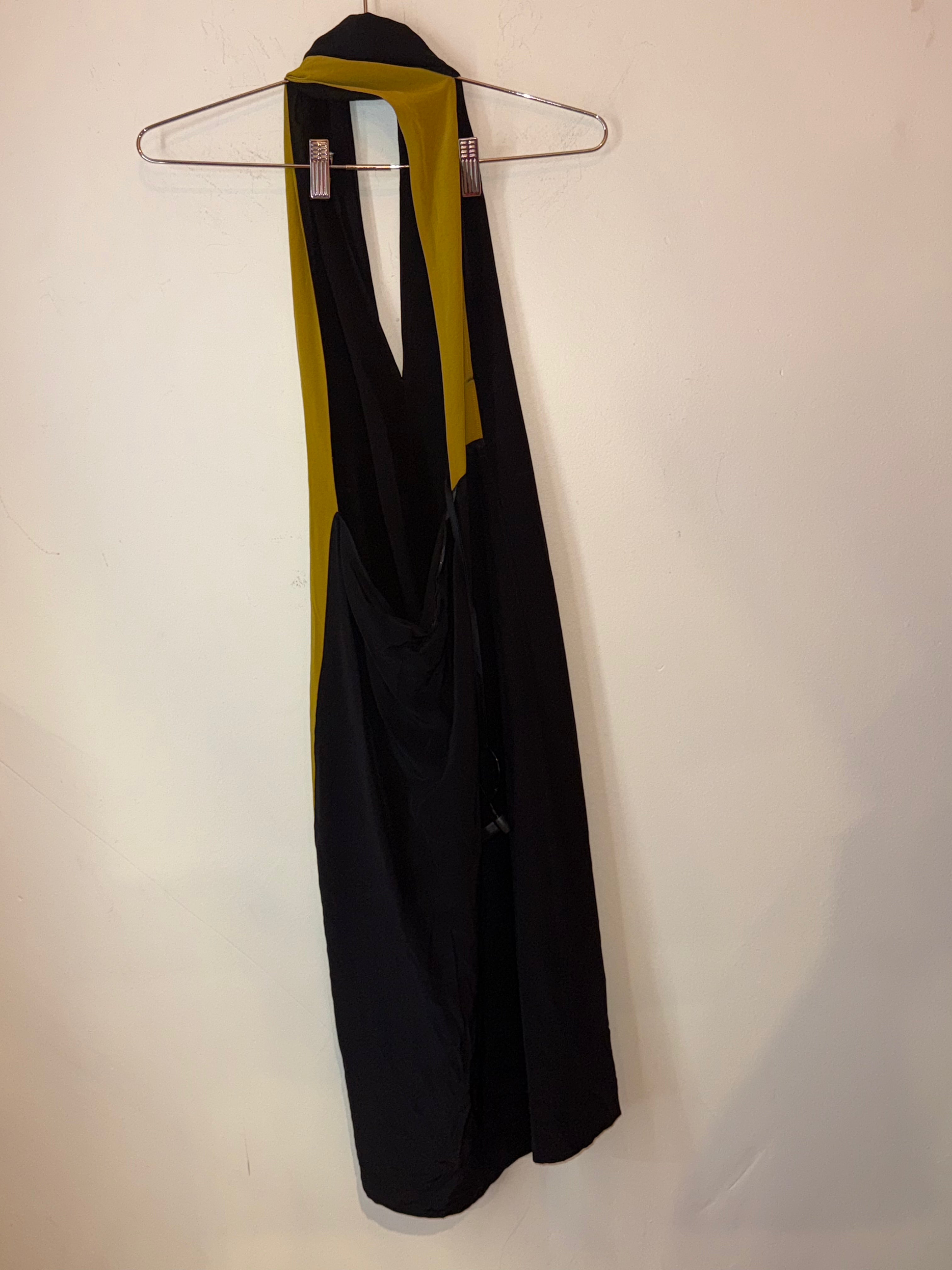 MM6 Margiela Dress Black/Yellow Size 38