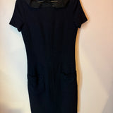 Vintage Chanel Black Wool Dress Size 38