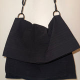 Issey Miyake Black Foldover Crossbody