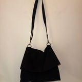 Issey Miyake Black Foldover Crossbody