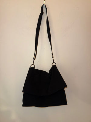 Issey Miyake Black Foldover Crossbody