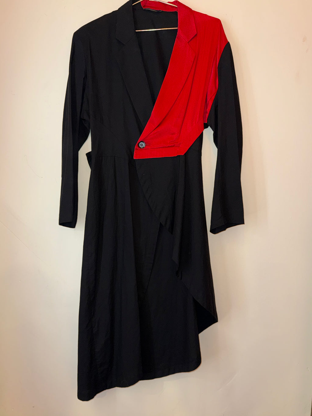 Yohji Yamamoto Red/ Black blazer dress
