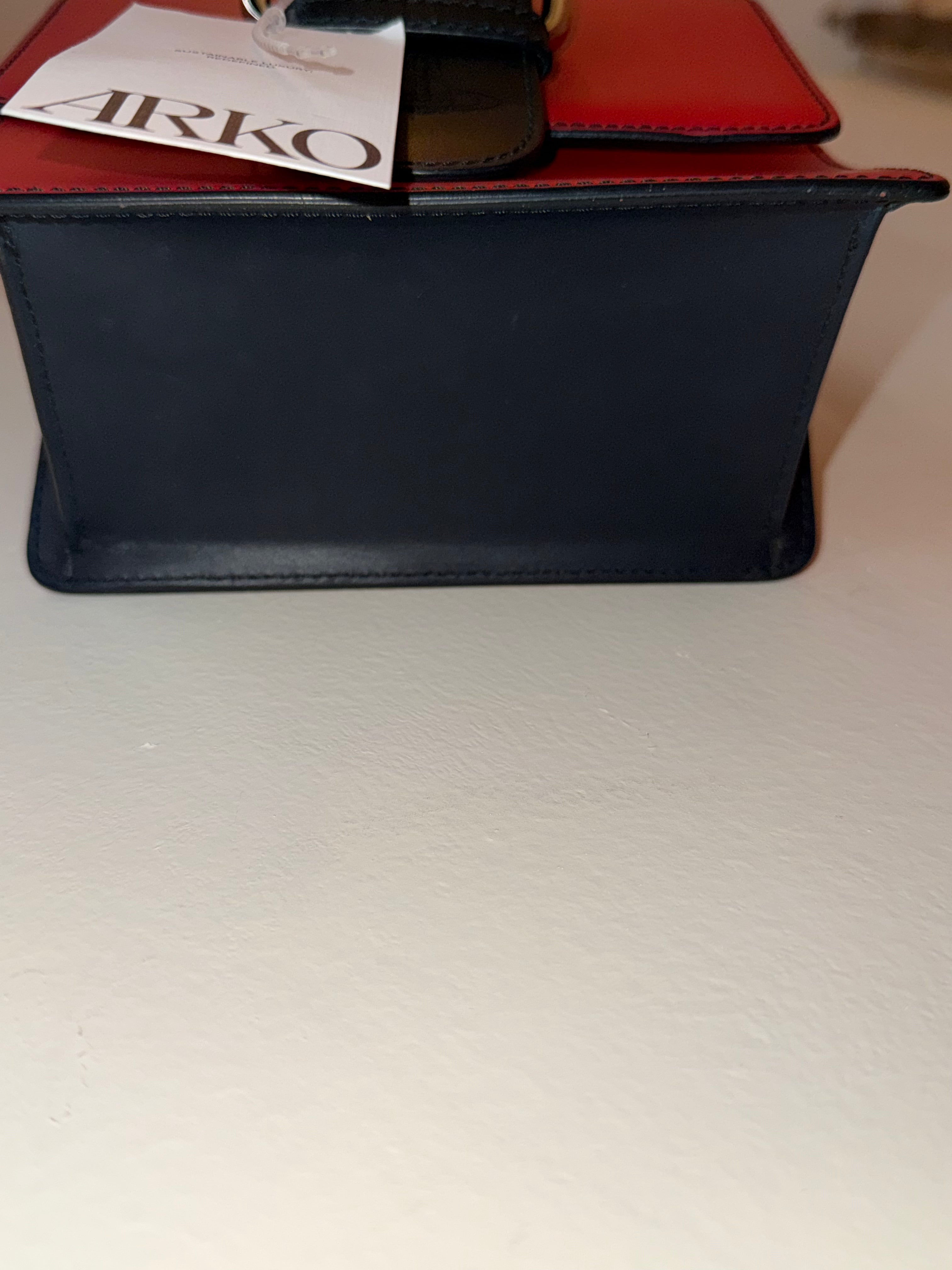 Vivienne Westwood Red with Black buckle bag￼