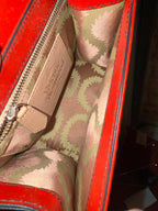 Vivienne Westwood Red with Black buckle bag￼