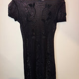 Vivienne Tam Floral Black Mesh Dress