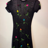 Vivienne Tam Floral Mesh Dress