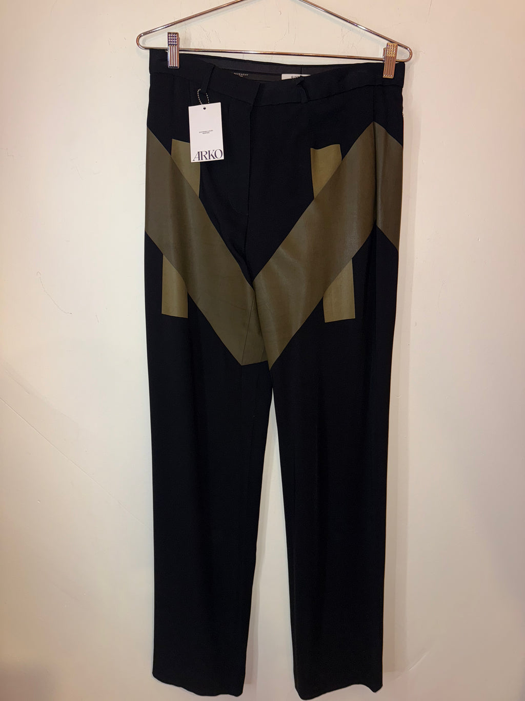 Givenchy Black/Green Trousers Size 40