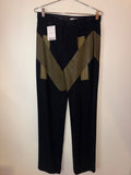 Givenchy Black/Green Trousers Size 40