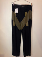 Givenchy Black/Green Trousers Size 40