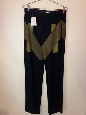 Givenchy Black/Green Trousers Size 40