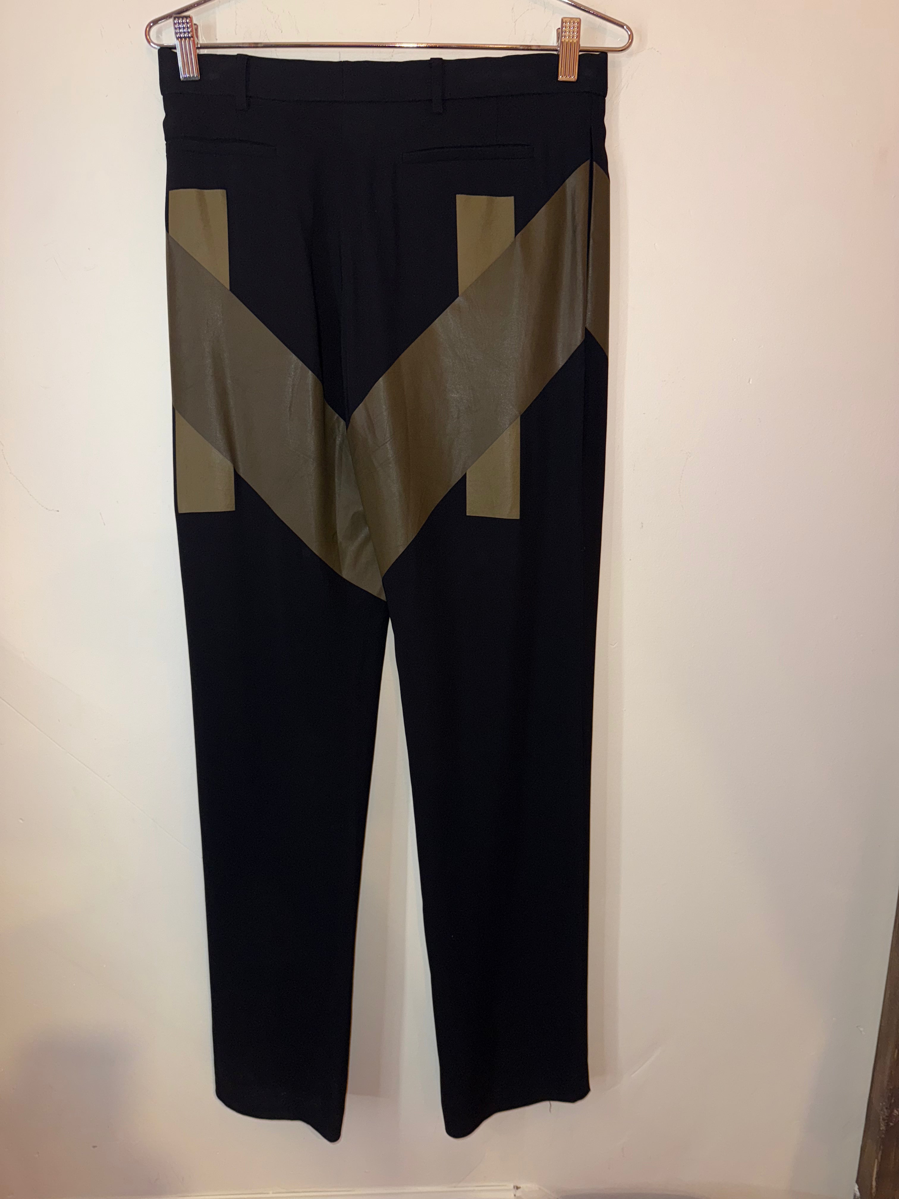 Givenchy Black/Green Trousers Size 40