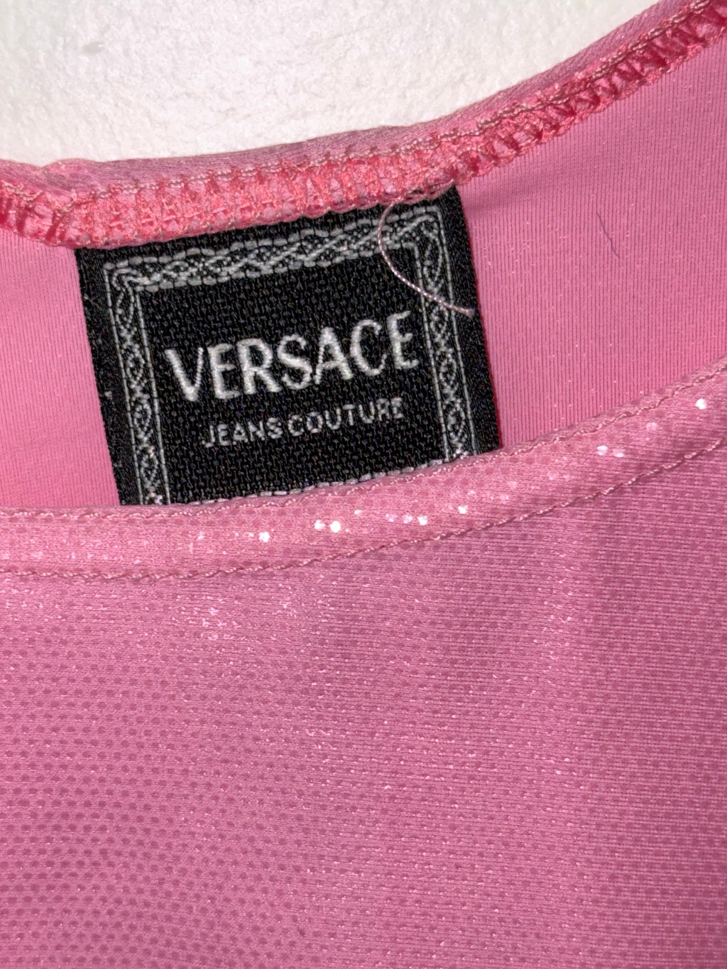 Vintage Versace Pink Top Size Large
