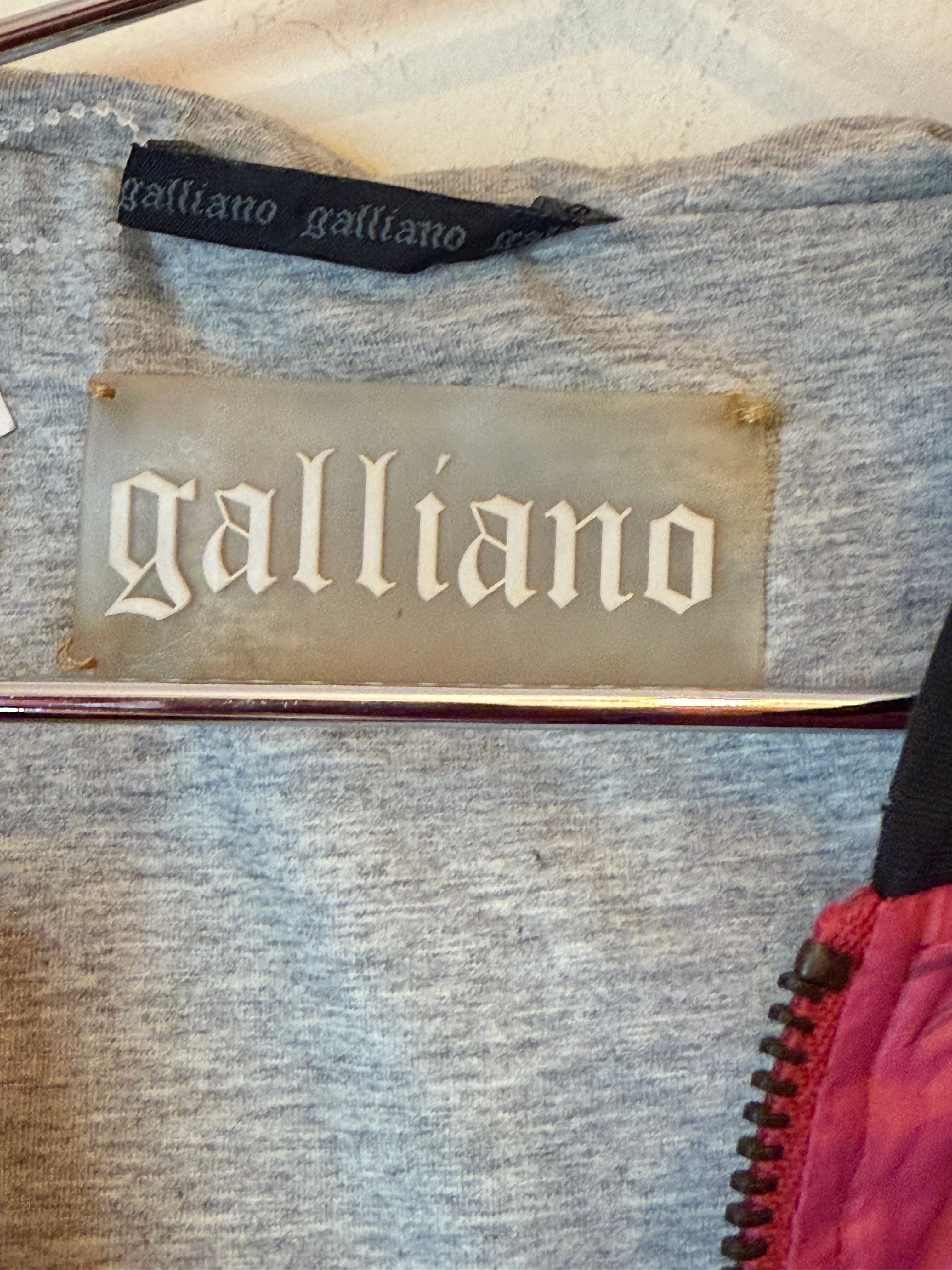 Galliano Purple Print Nylon Jacket