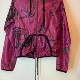 Galliano Purple Print Nylon Jacket