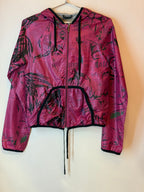 Galliano Purple Print Nylon Jacket