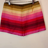 Valentino multi color striped shorts
