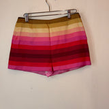Valentino multi color striped shorts