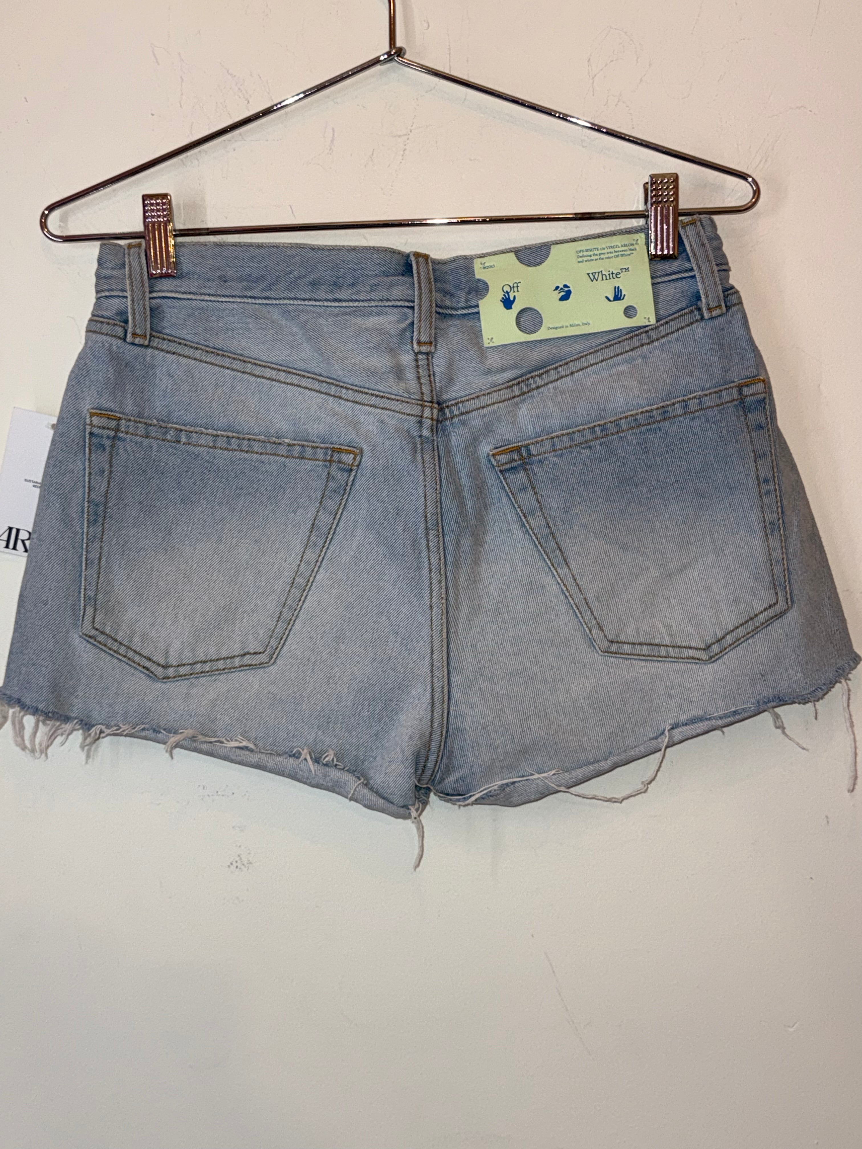 Off White Denim Shorts 2013
