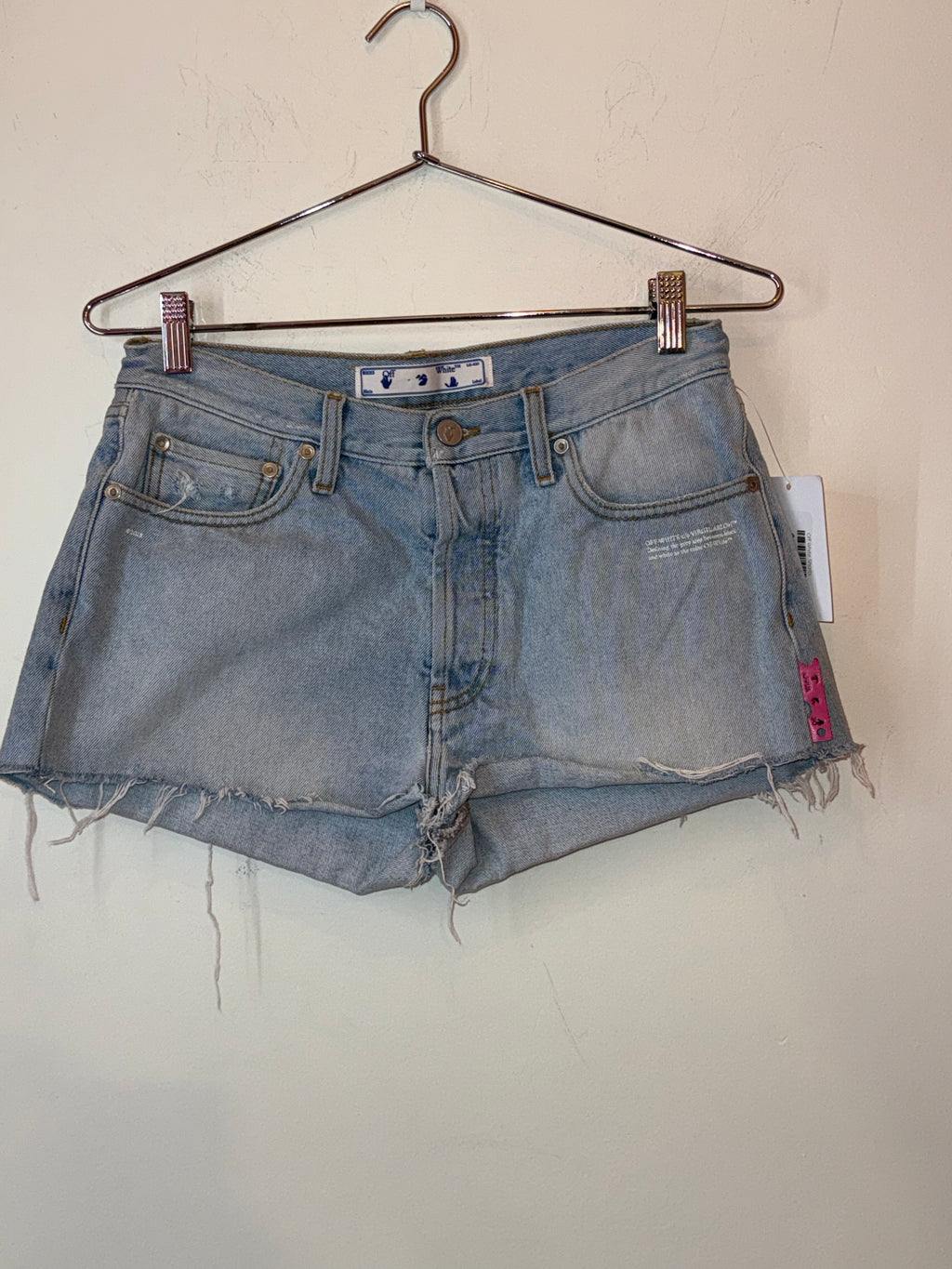 Off White Denim Shorts 2013