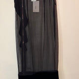 Givenchy Black Skirt Runway See Through