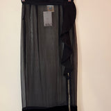 Givenchy Black Skirt Runway See Through