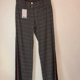 Dolce & Gabbana Grey Trousers with red lace trim Size 40