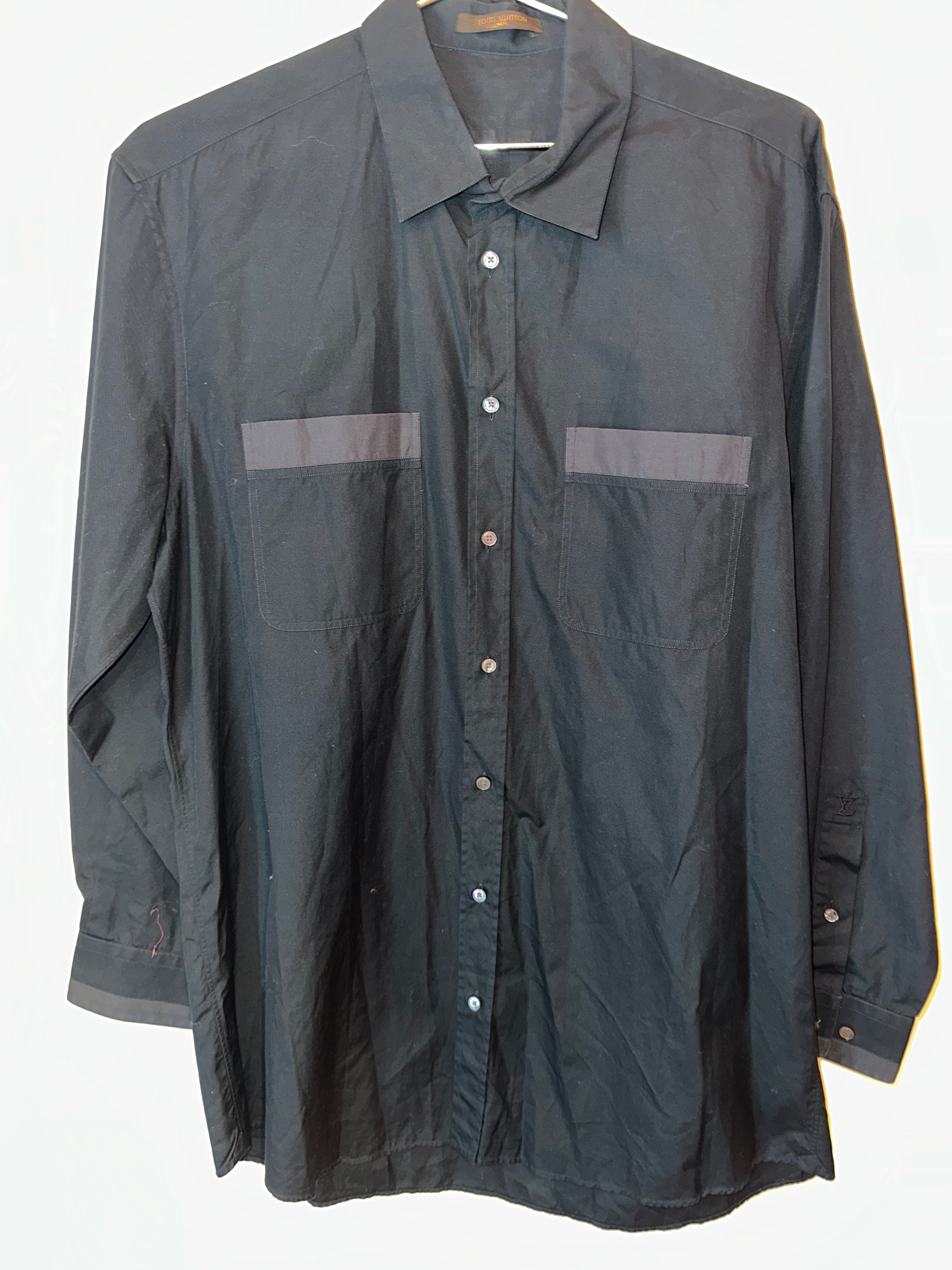 Louis Vuitton Men’s Button Up Shirt Black